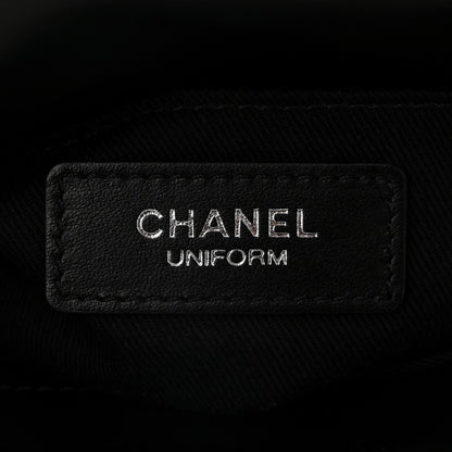 Chanel Calfskin Quilted CC Uniform Flap Belt Bag Black 6 of 11