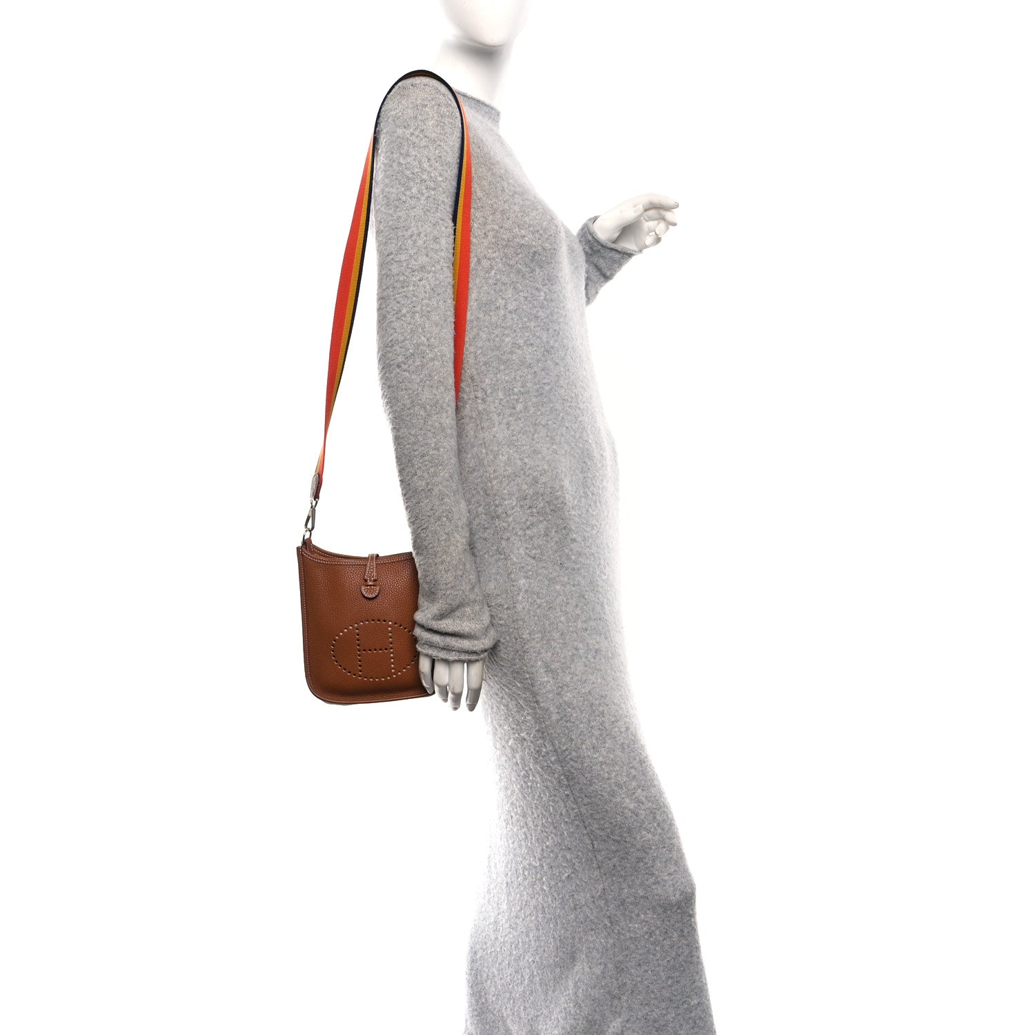 Hermes Taurillon Clemence Amazone Evelyne TPM Gold 2 of 10
