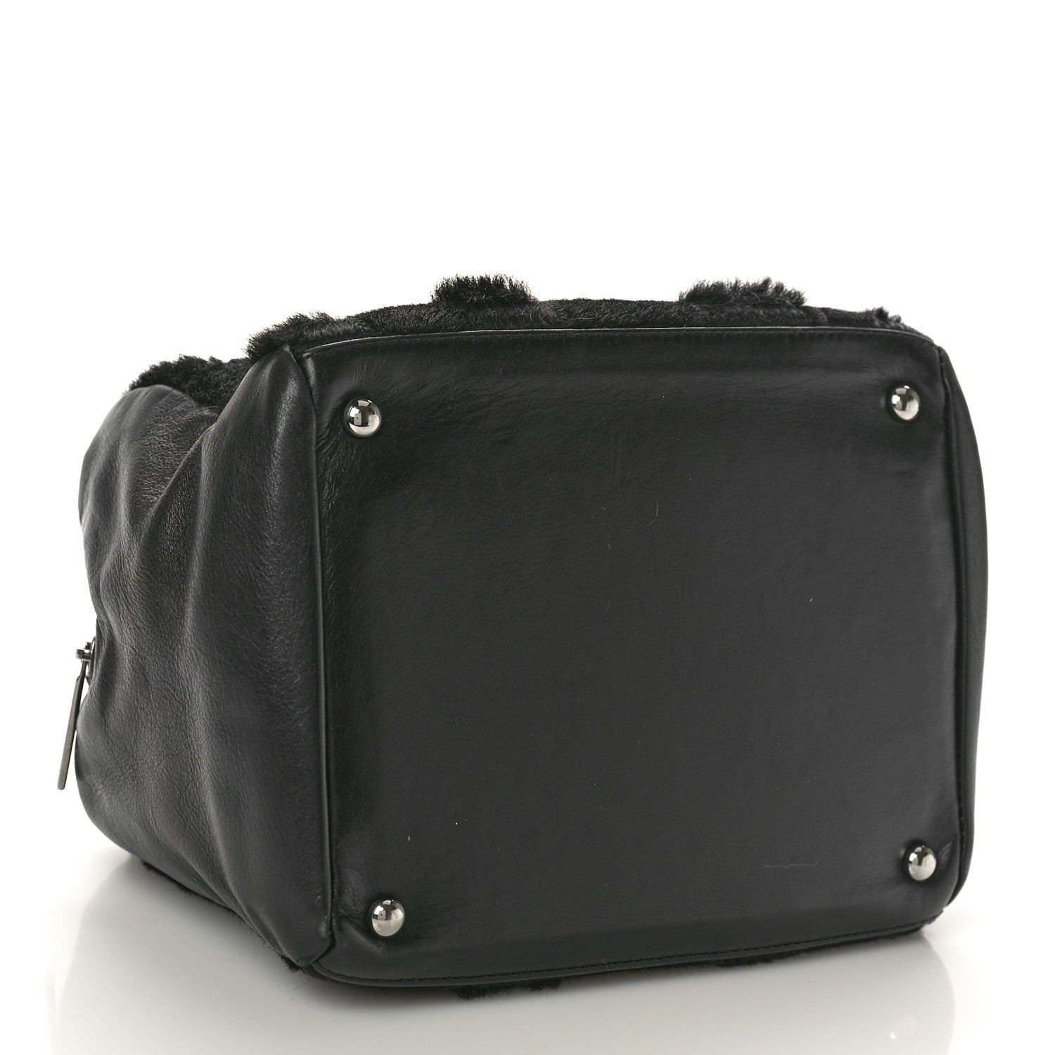 Chanel Lambskin Pony Hair Tote Black 4 of 11