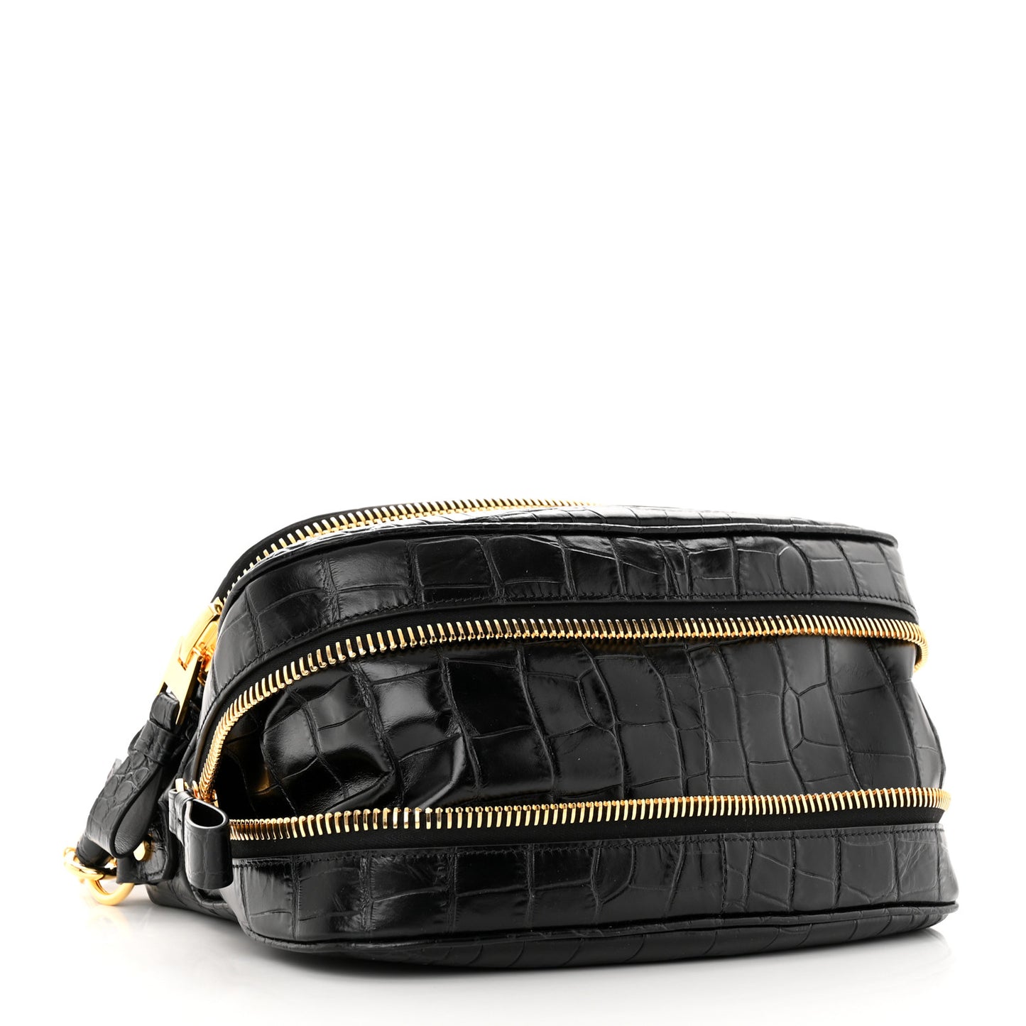 Calfskin Croc-Embossed Medium Jennifer Black