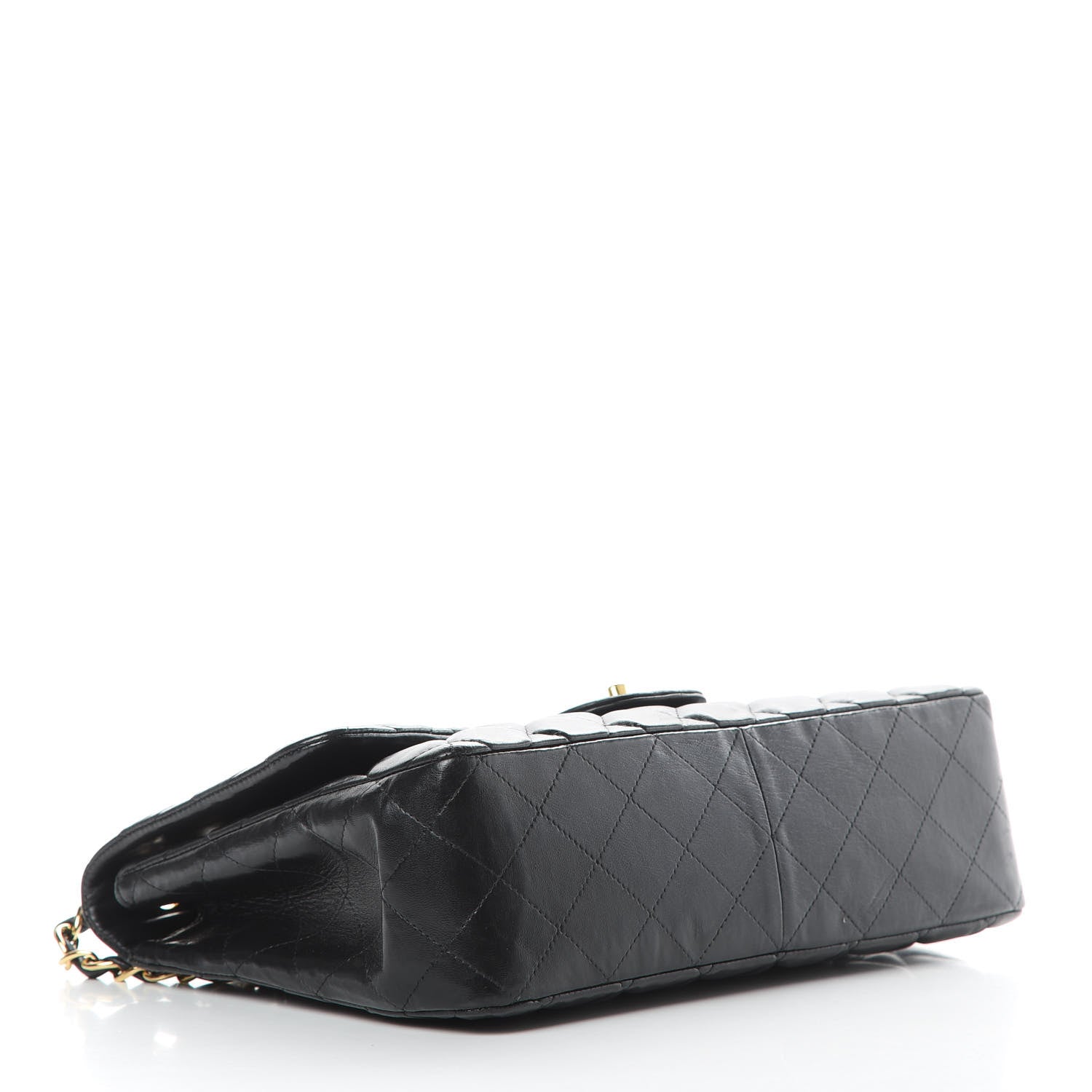 Chanel Lambskin Quilted Jumbo Single Flap Black 4 of 14