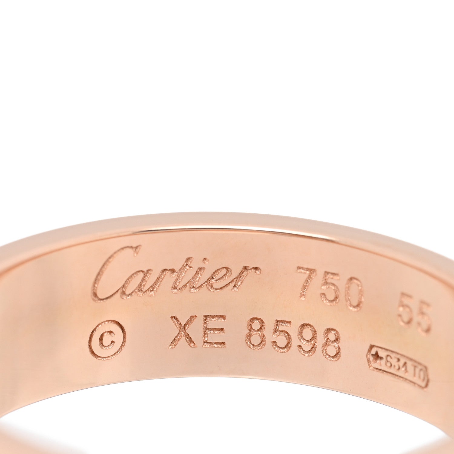 Cartier 18K Pink Gold 5.5mm LOVE Ring 55 7.25 4 of 4