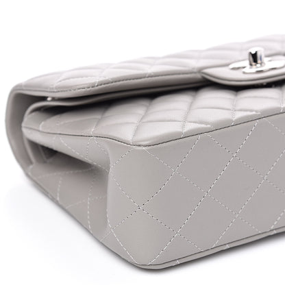 Chanel Lambskin Quilted Small Double Flap Grey 8 of 12