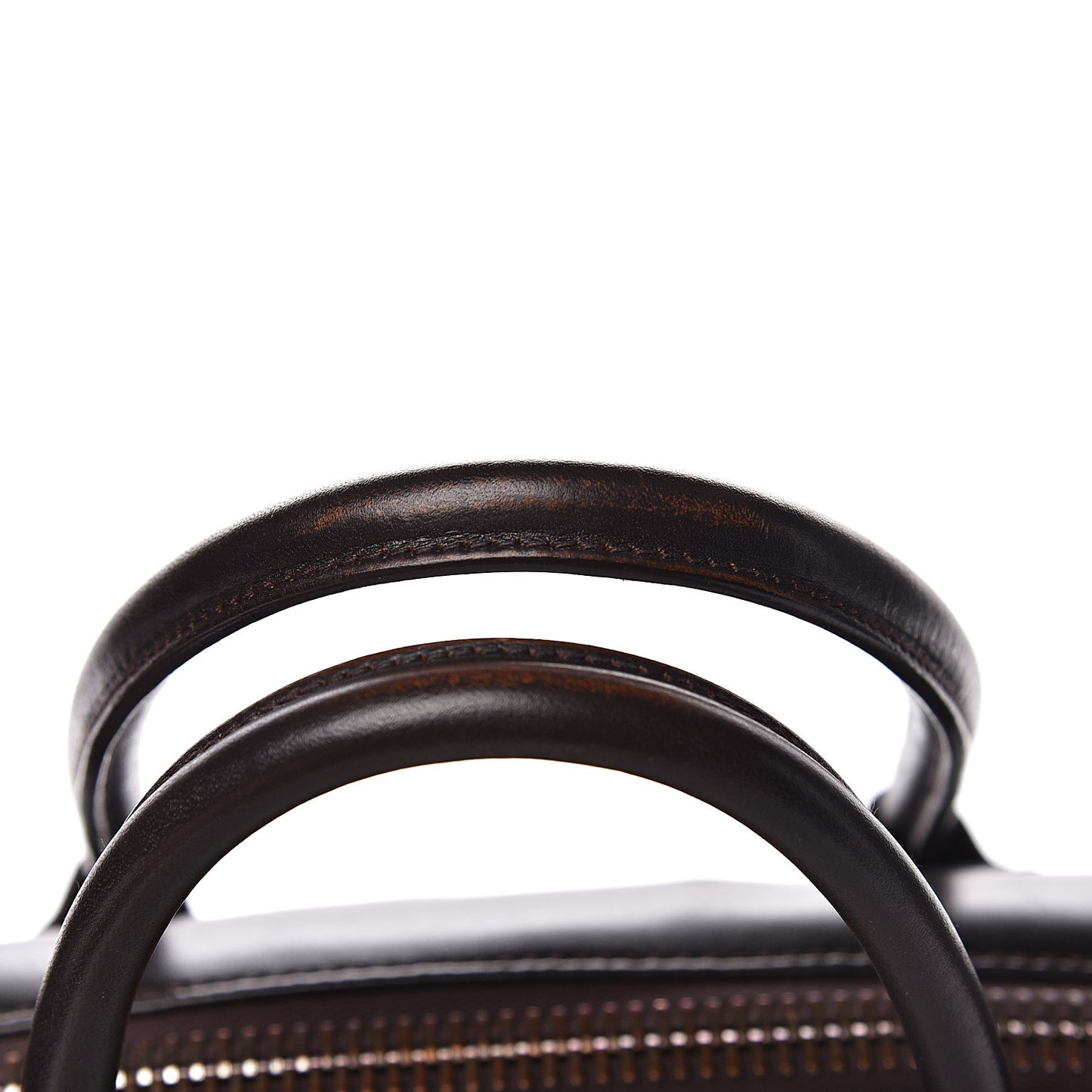 Shiny Lord Calfskin Medium Antigona Dark Brown