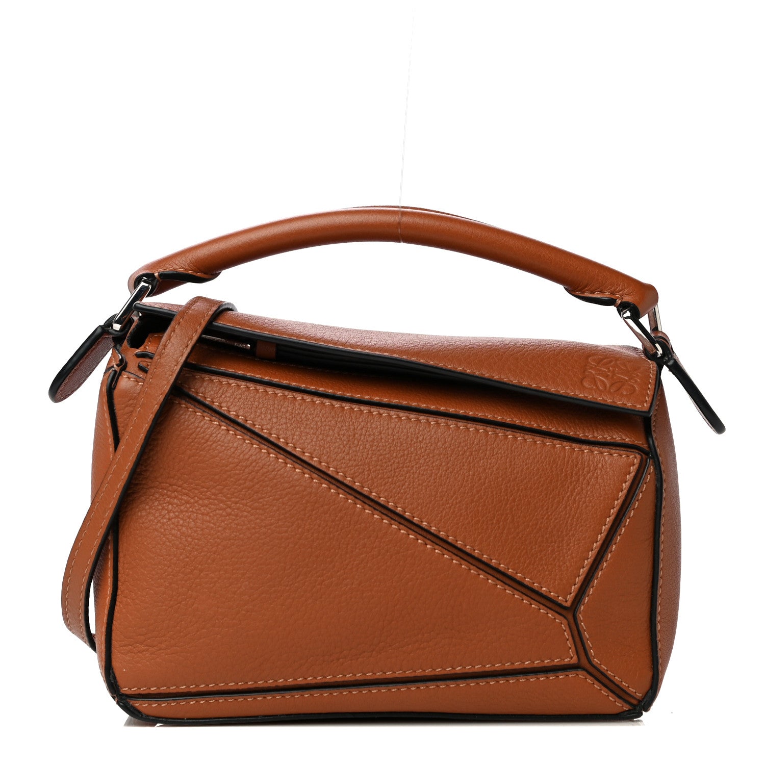 Loewe Calfskin Mini Puzzle Bag Tan 1 of 10