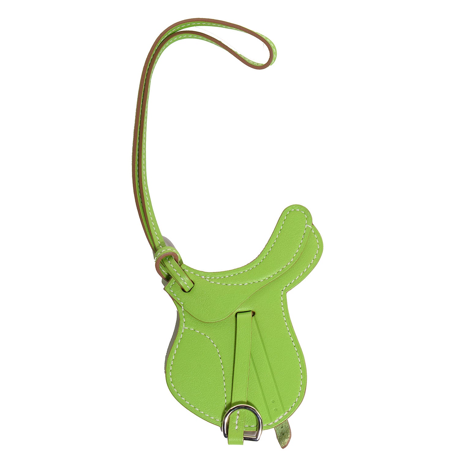Hermes Swift Paddock Selle Horse Saddle Bag Charm Grany 1 of 3