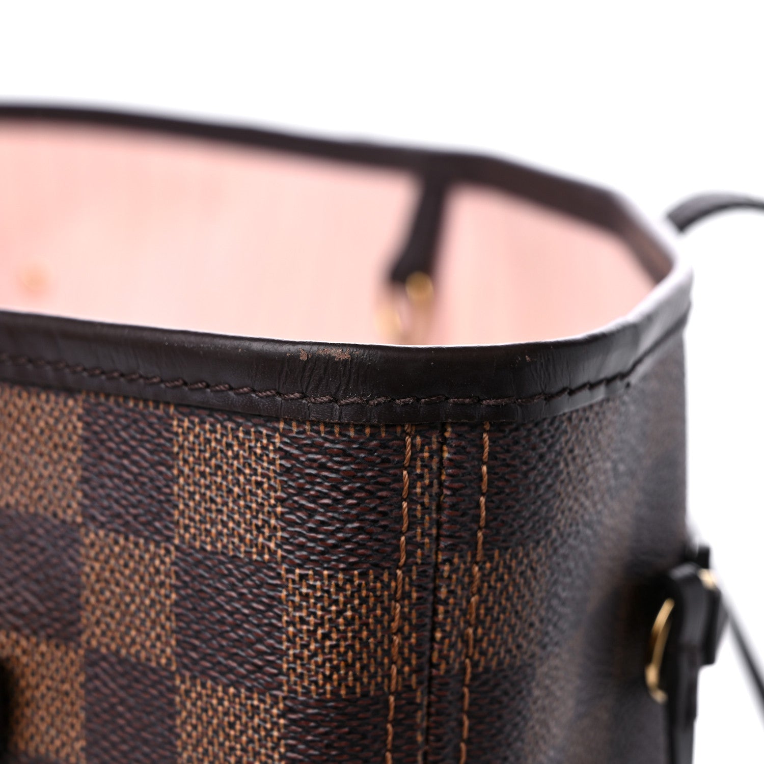 Louis Vuitton Damier Ebene Neo Neverfull MM Rose Ballerine 13 of 15