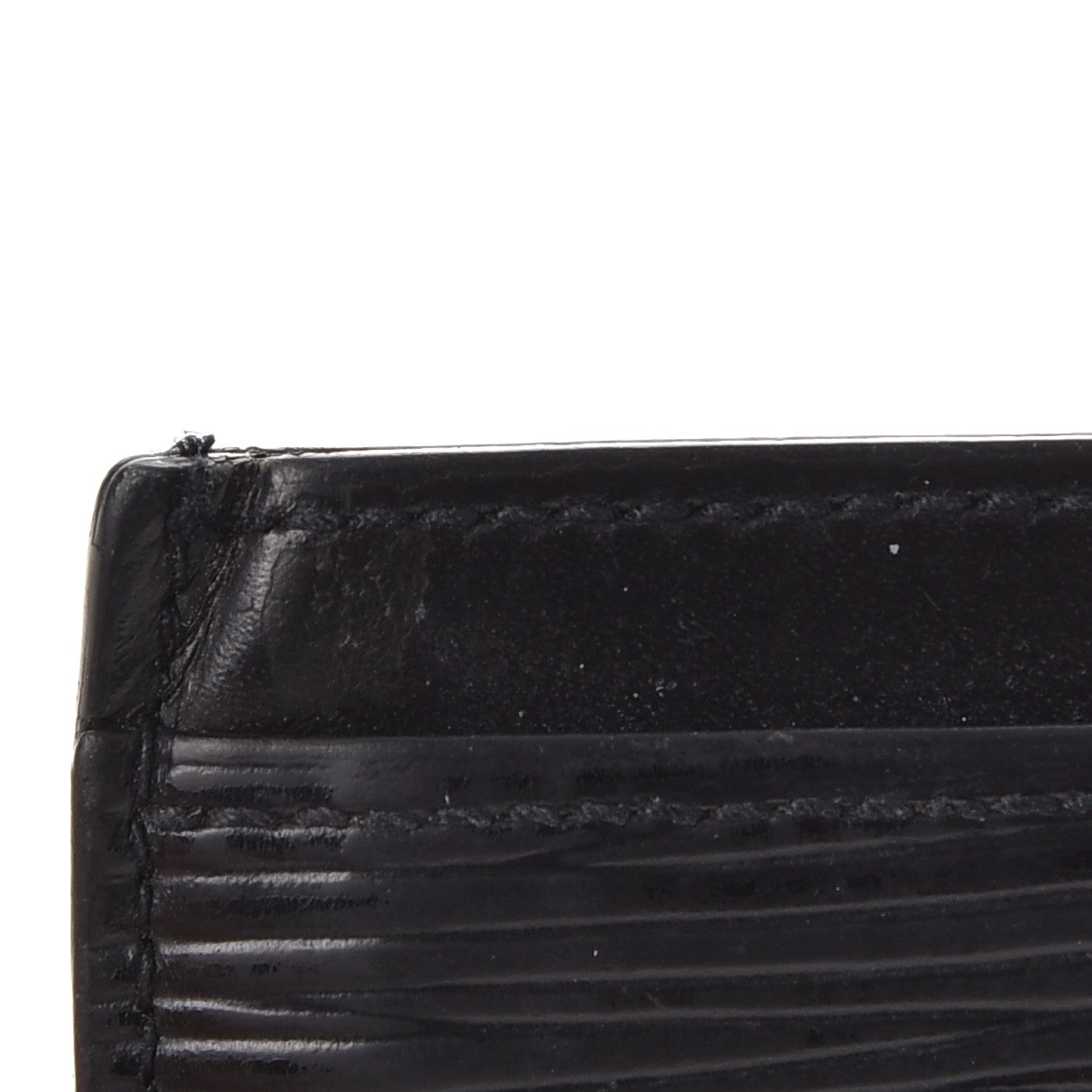 Louis Vuitton Epi Card Holder Black 9 of 10