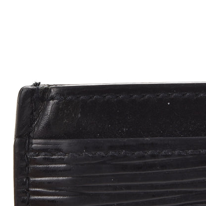 Louis Vuitton Epi Card Holder Black 9 of 10