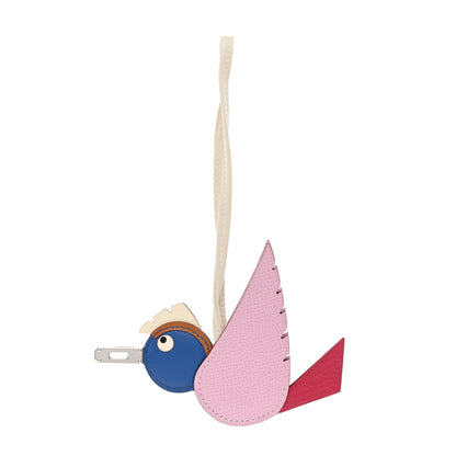 Hermes Epsom Swift Chevre Mysore Birdy Bag Charm Mauve Sylvestre Framboise Bleu Gold Nata Craie 1 of 4
