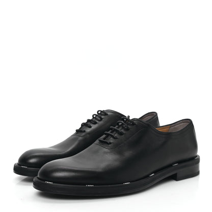 Fendi Vitello Mens Lace Up Oxfords 10 Black 3 of 8