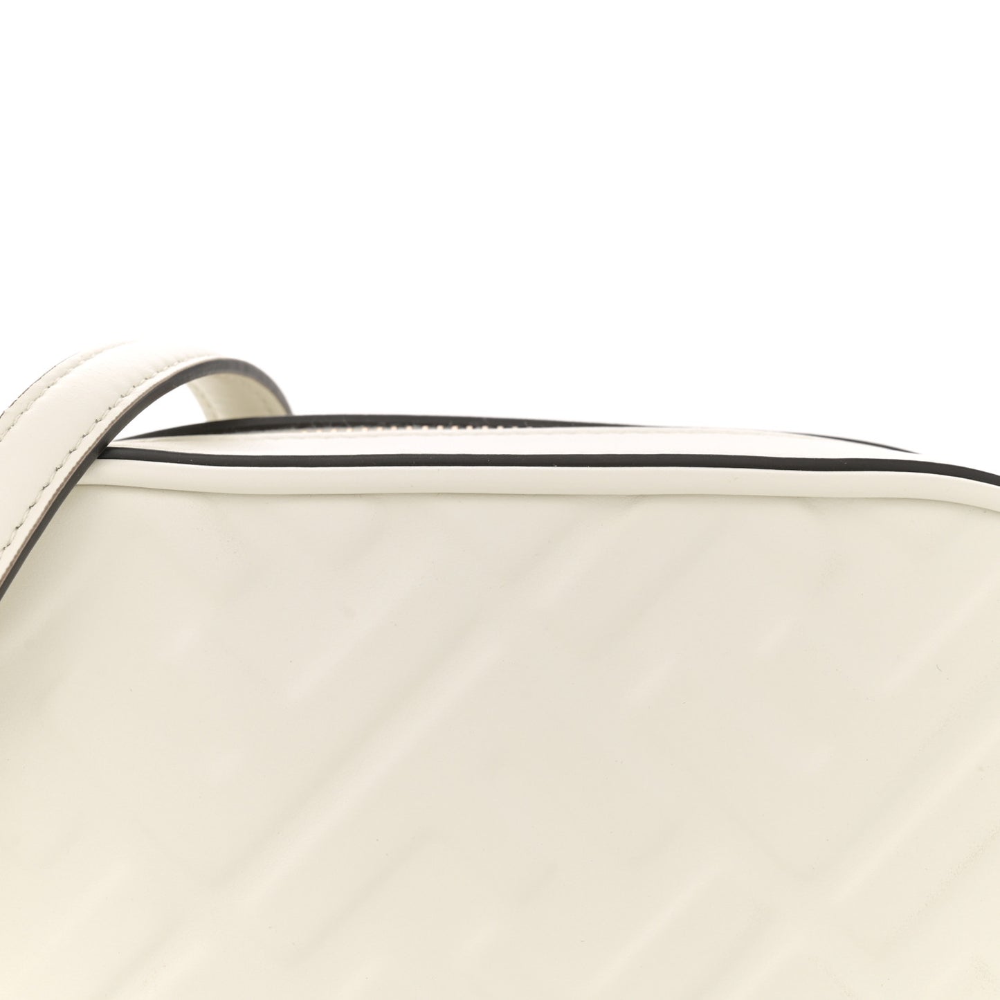 Vitello Epoque FF Embossed Camera Case White