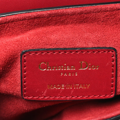 Christian Dior Calfskin Mini Saddle Bag Red 6 of 13