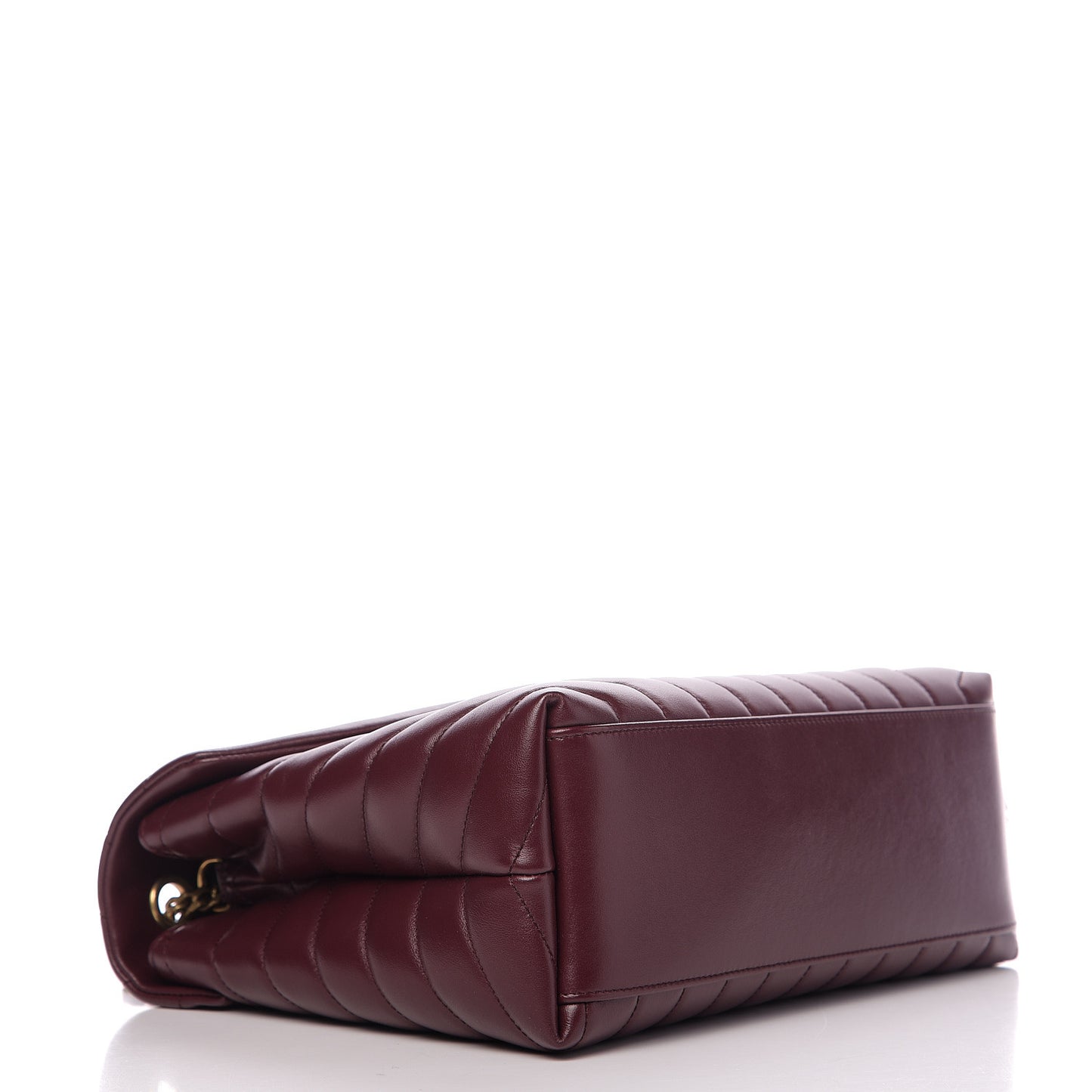 Calfskin Y Quilted Monogram Medium Loulou Chain Satchel Rouge Legion