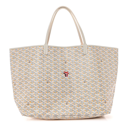 Goyard Goyardine Saint Louis Claire Voie GM White Yellow 3 of 12