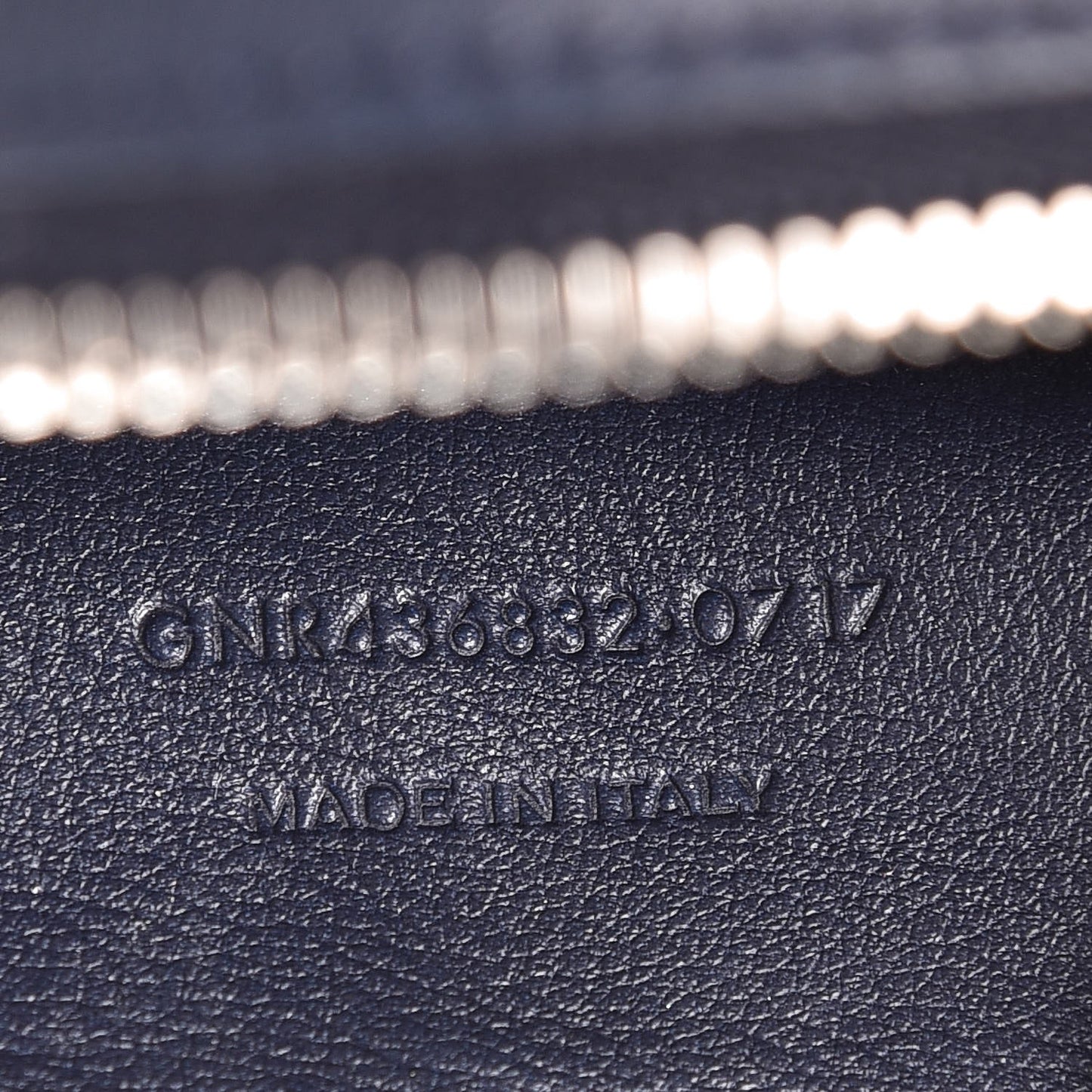 Calfskin Croc Embossed Small Monogram Downtown Cabas Blue