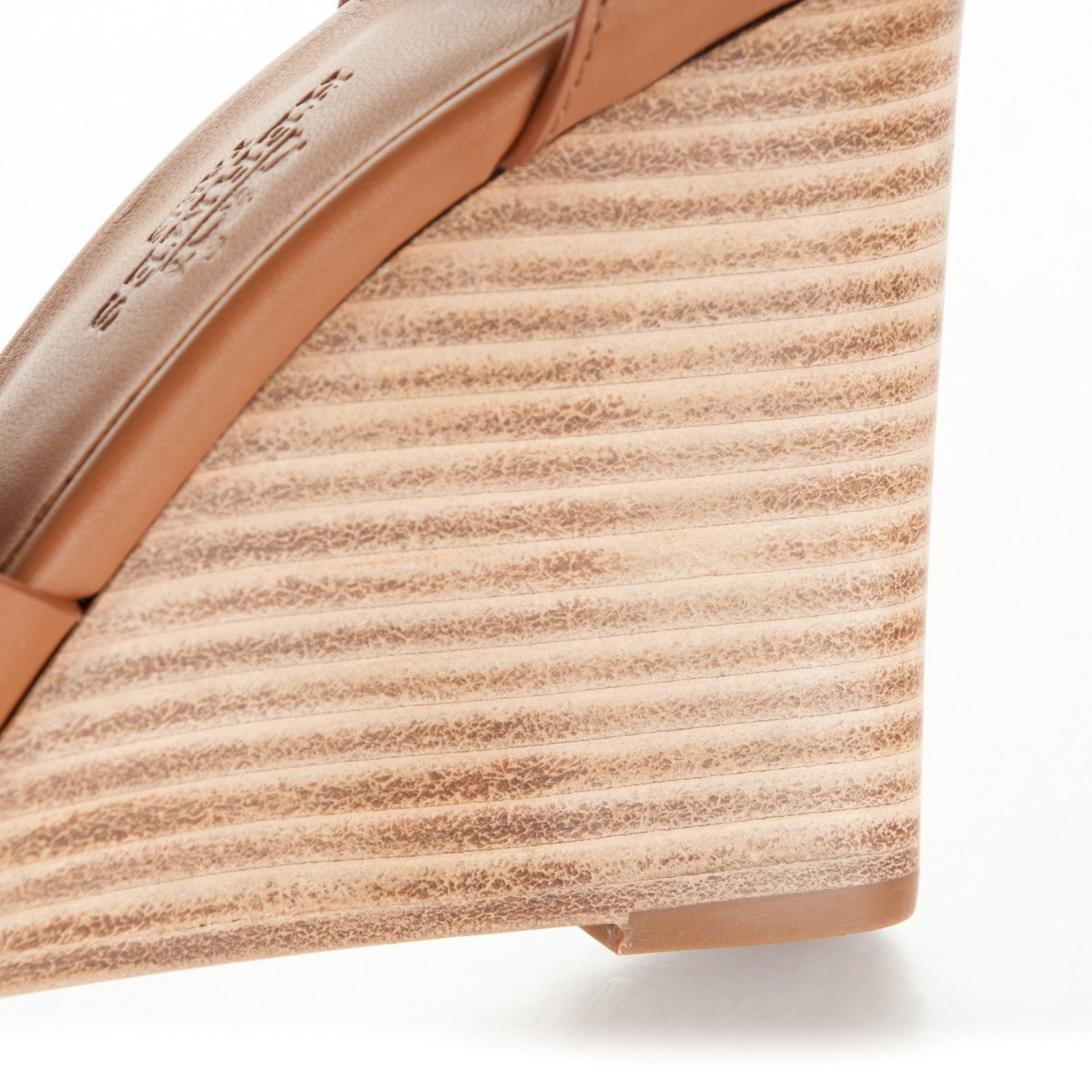 Hermes Calfskin Merryl Wedge Sandals 36 Naturel 10 of 11