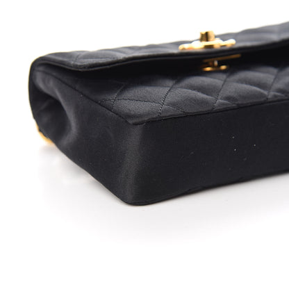 Chanel Satin Quilted Micro Mini Flap Black 10 of 12