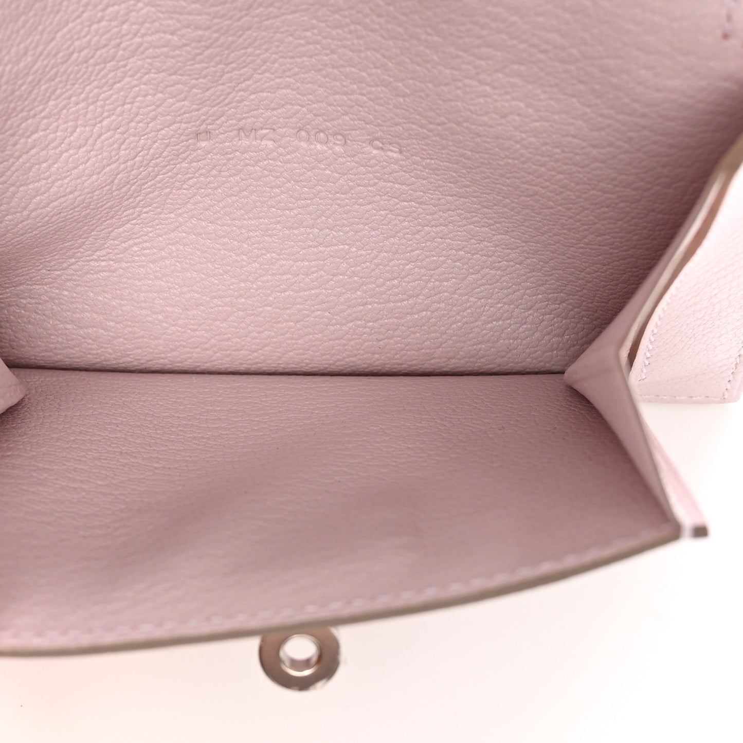 Chevre Mysore Kelly Pocket Compact Wallet Mauve Pale