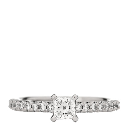 Tiffany Platinum Diamond .45ct Novo Princess Cut Engagement Ring 45 3.5 1 of 6