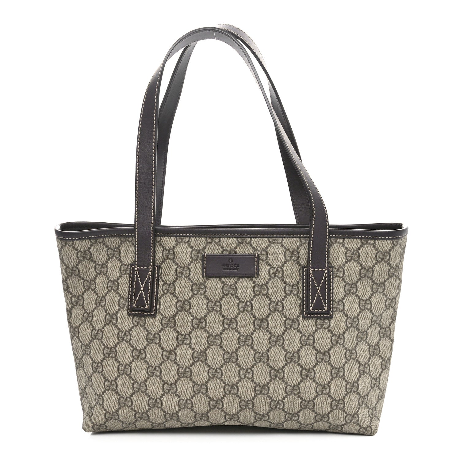 Gucci GG Supreme Monogram Small Joy Tote Dark Brown 1 of 10