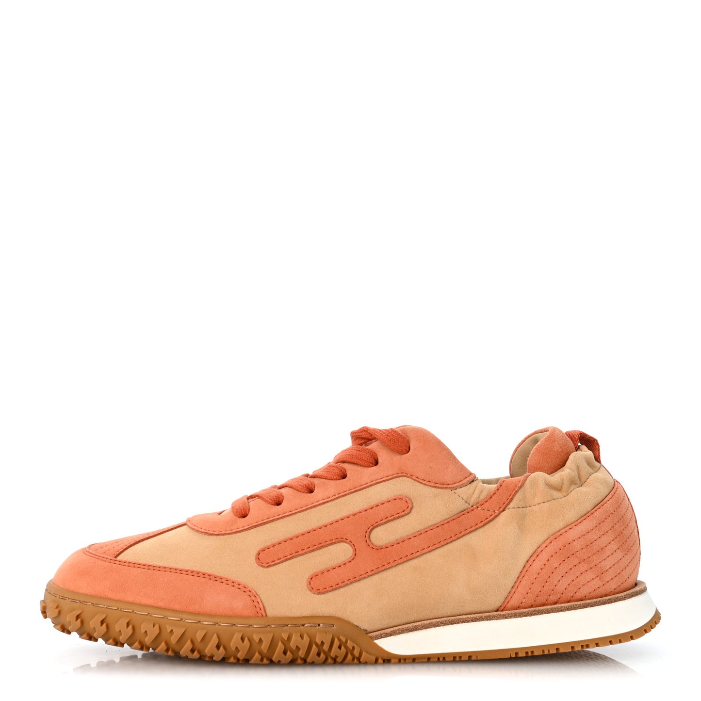 Suede Goatskin Jet Sneakers 40 Beige Natura Orange Nacarat