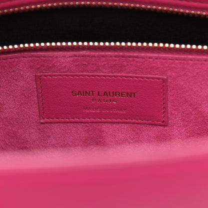 Saint Laurent Calfskin Small Sac De Jour Lipstick Fuchsia 6 of 14