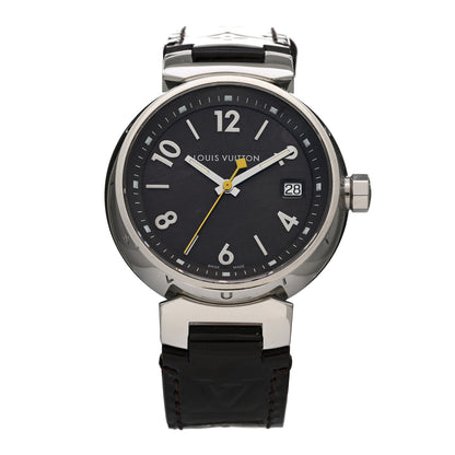 Louis Vuitton Stainless Steel Vernis 28mm Tambour Quartz Watch Brown 1 of 4