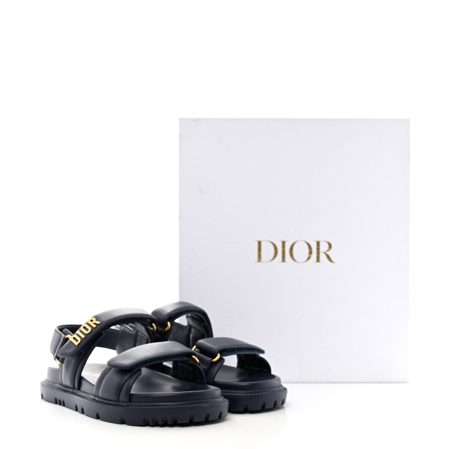 Christian Dior Lambskin Dioract 10mm Sandals 37 Pastel Night 10 of 10