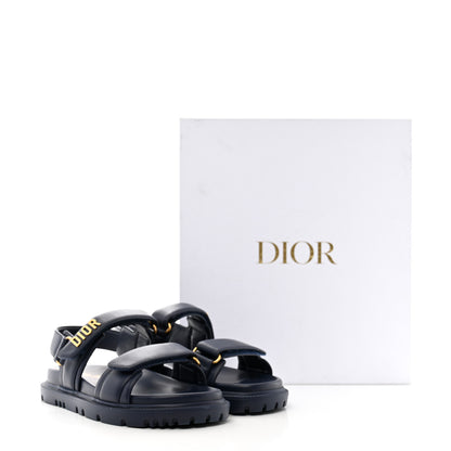 Christian Dior Lambskin Dioract 10mm Sandals 37 Pastel Night 10 of 10