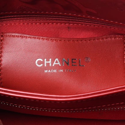 Chanel Patent Quilted Small Just Mademoiselle Bowling Bag Red 6 of 10