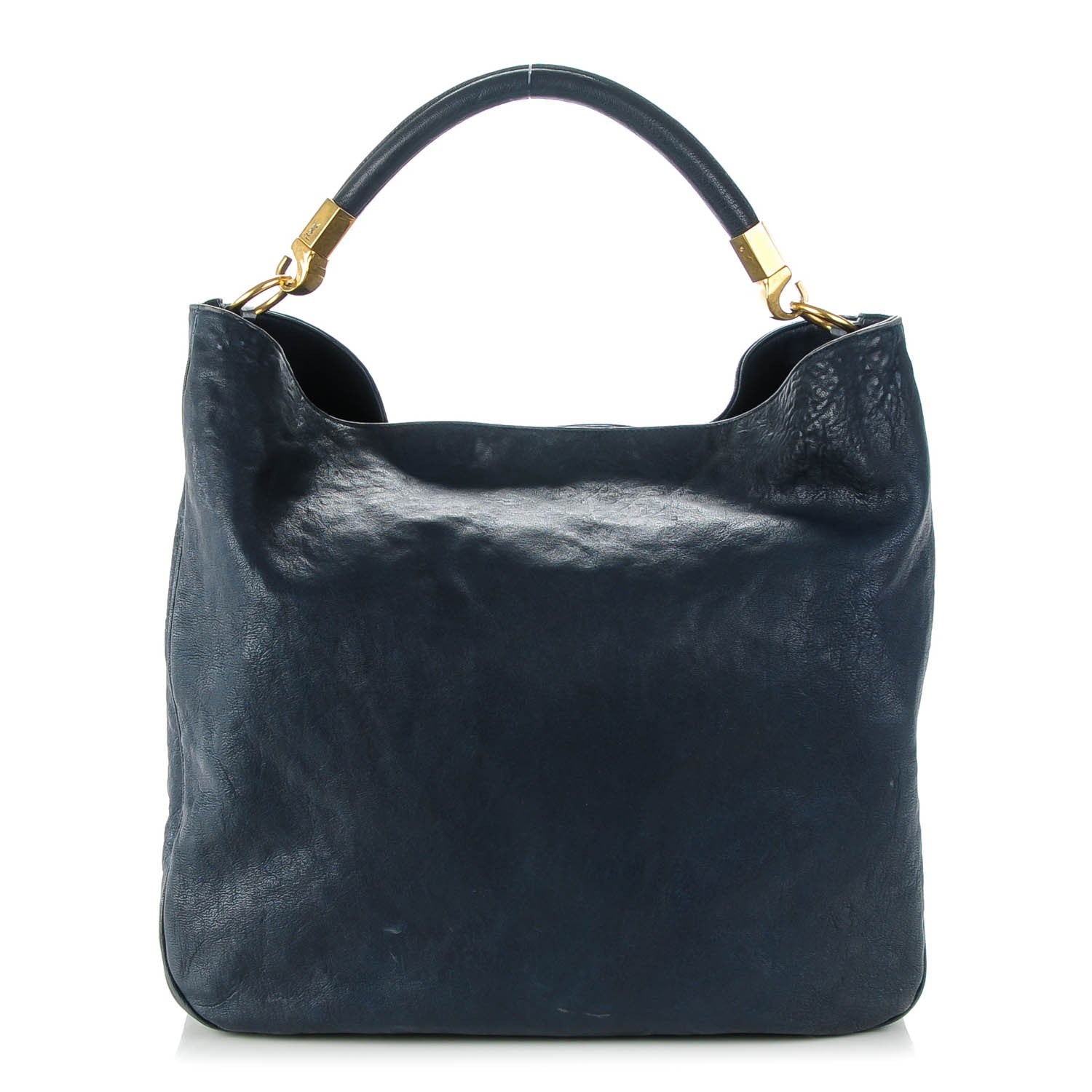 Saint Laurent Goatskin Large Roady Navy 1 of 7