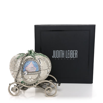 Judith Leiber x DISNEY Crystal Cinderella Pumpkin Carriage Clutch Silver Multicolor 11 of 11