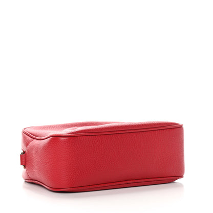 Gucci Pebbled Calfskin Small Soho Disco Bag Tabasco Red 4 of 10