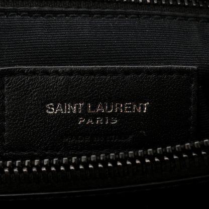 Saint Laurent Calfskin Y Quilted Monogram Monochrome Medium Loulou Chain Satchel Black 7 of 10