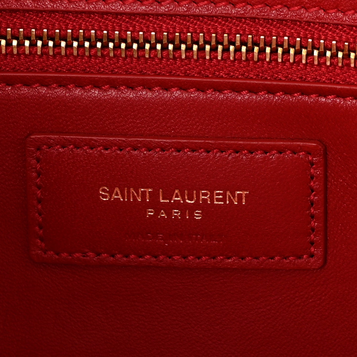 Smooth Calfskin Le Maillon Satchel Rouge Eros