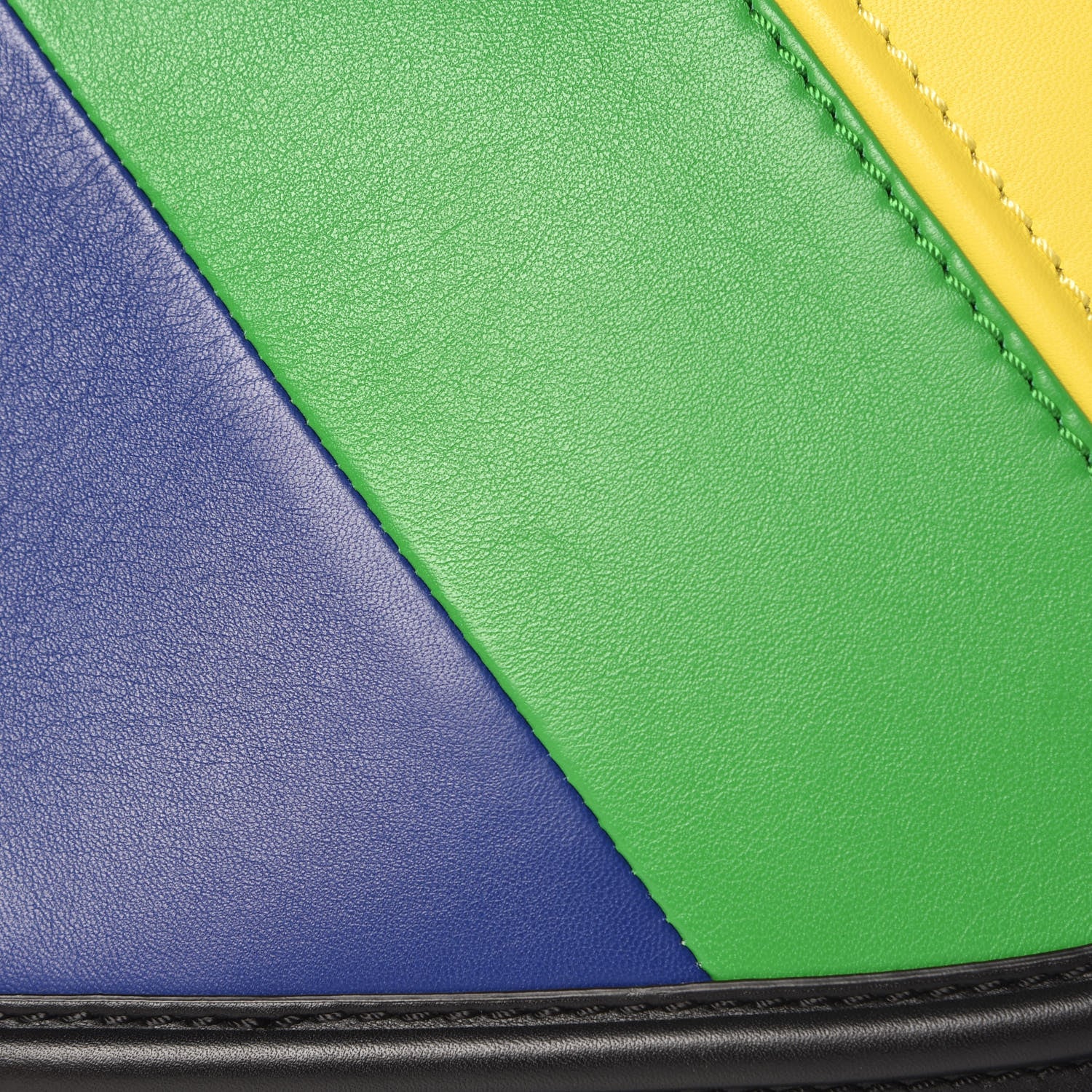Burberry Smooth Calfskin Rainbow Link Shoulder Bag Black Multicolor 10 of 12