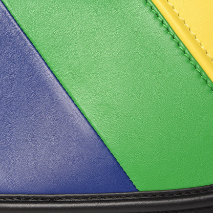 Burberry Smooth Calfskin Rainbow Link Shoulder Bag Black Multicolor 10 of 12