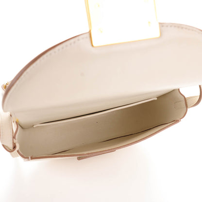 Celine Grained Calfskin Small Trotteur White 5 of 8