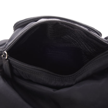 Prada Tessuto Nylon Single Buckle Messenger Bag Black 5 of 7