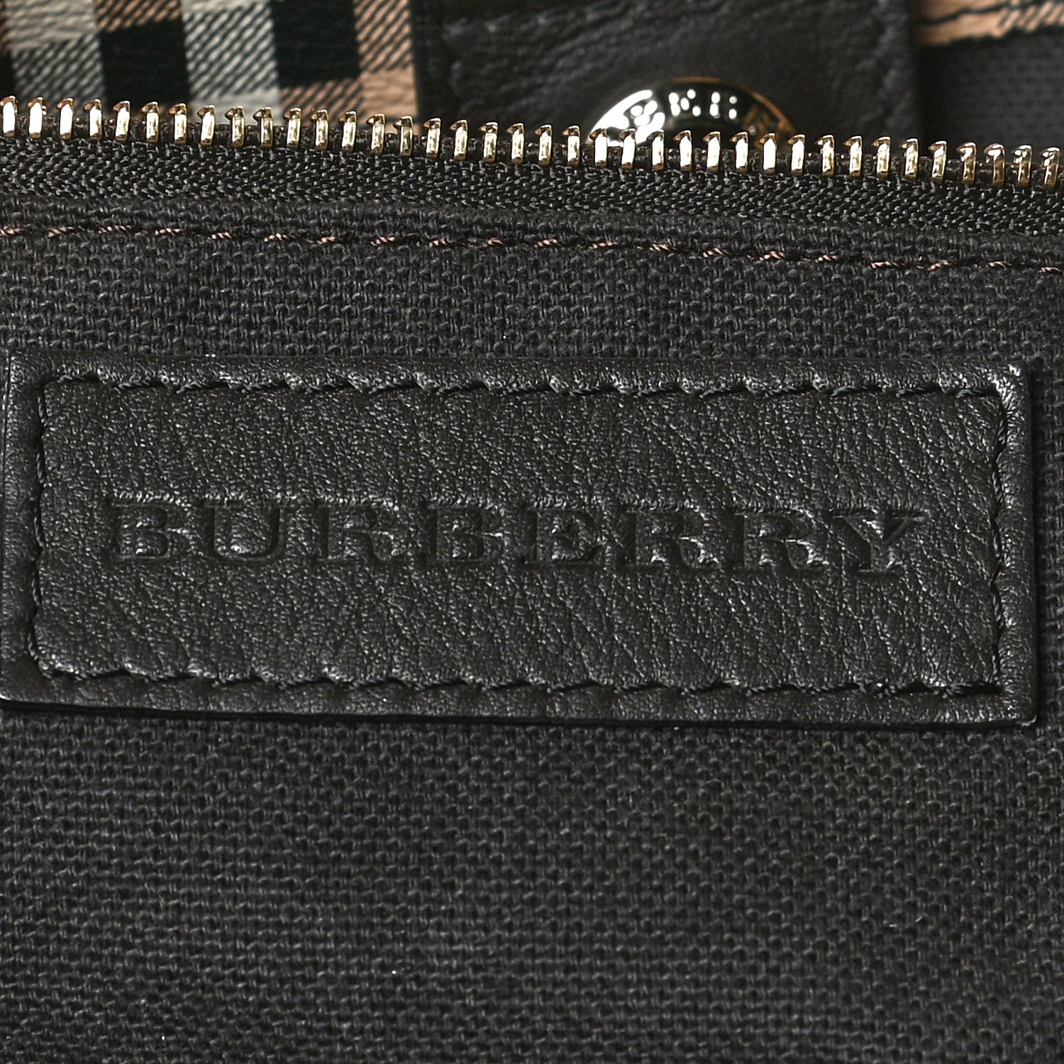 Burberry Haymarket Check Small Canterbury Tote Chocolate 6 of 18