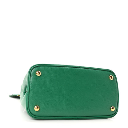 Prada Saffiano Cuir Mini Double Bag Mango 4 of 9