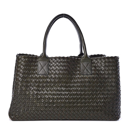 Bottega Veneta Nappa Intrecciato Medium Cabat Kaki Fondente 3 of 14