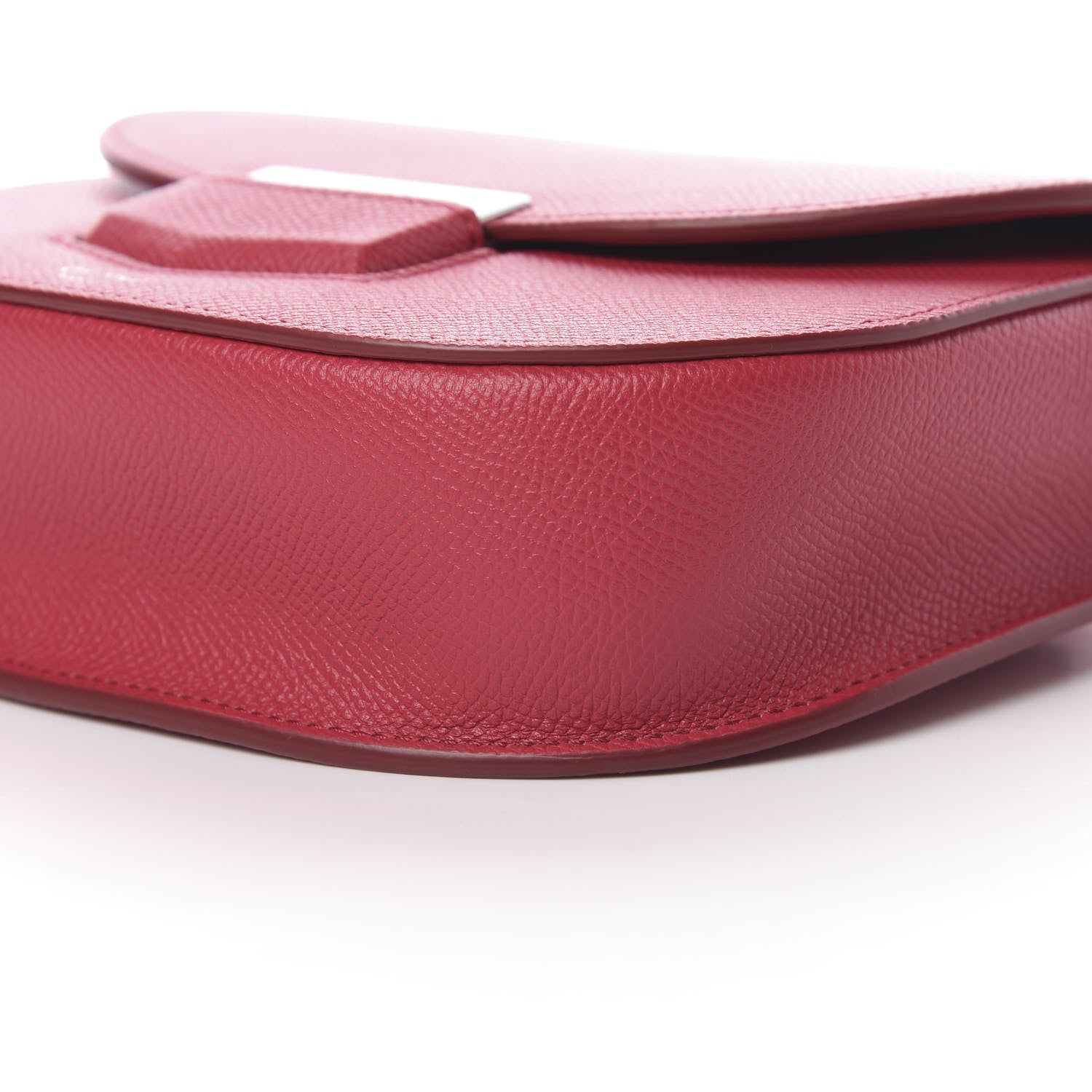 Celine Grained Calfskin Small Trotteur Dark Pink 10 of 10