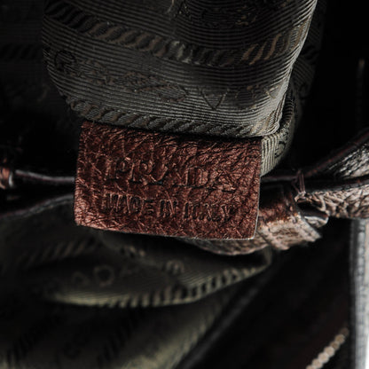 Prada Vitello Daino Mordore Shoulder Bag Antico 8 of 10