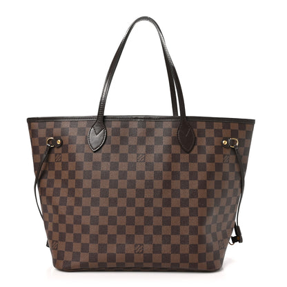 Louis Vuitton Damier Ebene Neo Neverfull MM Rose Ballerine 1 of 10