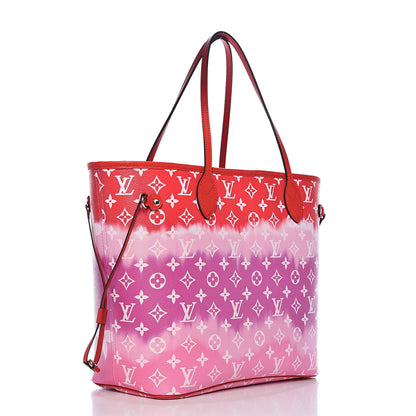Louis Vuitton Monogram Escale Neverfull MM Rouge 4 of 12