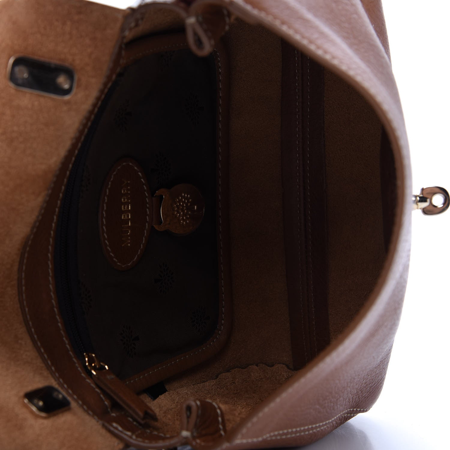 Mulberry Natural Calfskin Small Lily Flap Oak 5 of 10