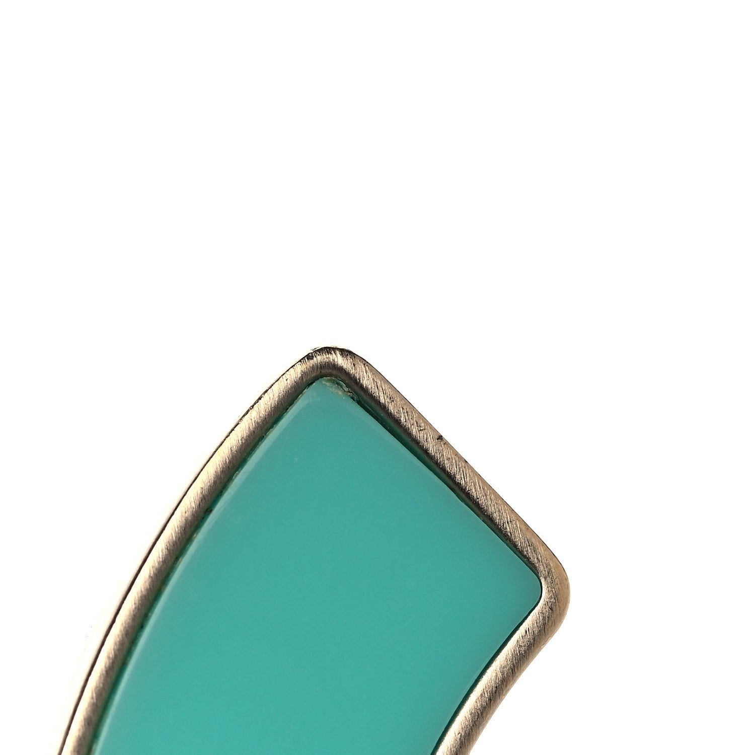 Chanel Enamel CC Brooch Turquoise Gold 11 of 11