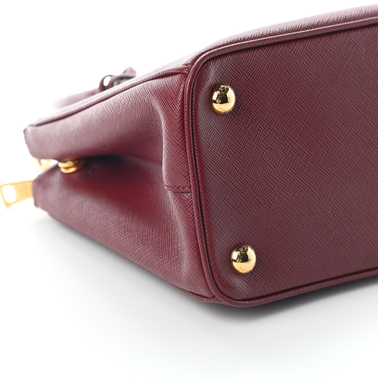 Saffiano Small Galleria Double Zip Tote Cerise